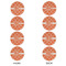 Linked Circles Round Linen Placemats - APPROVAL Set of 4 (double sided)