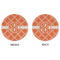 Linked Circles Round Linen Placemats - APPROVAL (double sided)