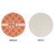 Linked Circles Round Linen Placemats - APPROVAL (single sided)