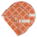 Linked Circles Round Linen Placemat - Double Sided (Personalized)