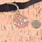 Linked Circles Round Pet ID Tag - Large - In Context