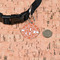 Linked Circles Round Pet ID Tag - Small - In Context