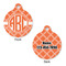 Linked Circles Round Pet Tag - Front & Back