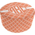 Linked Circles Round Pouf Ottoman (Personalized)