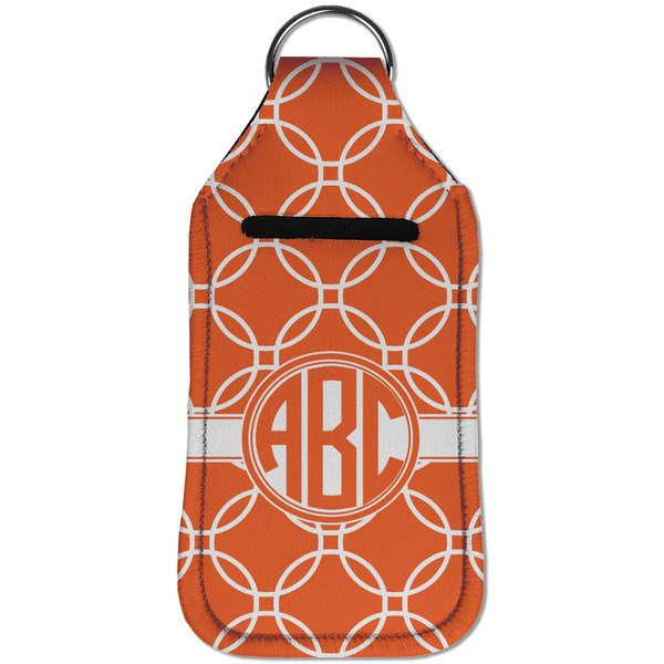 Linked Circles Sanitizer Holder Keychain - Large (Front)