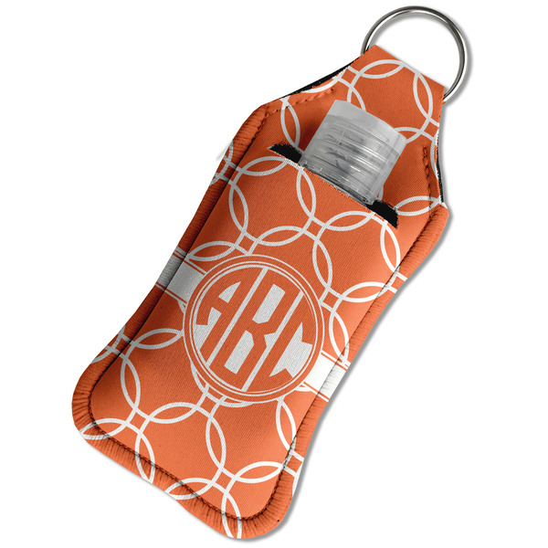 Linked Circles Sanitizer Holder Keychain - Large in Case