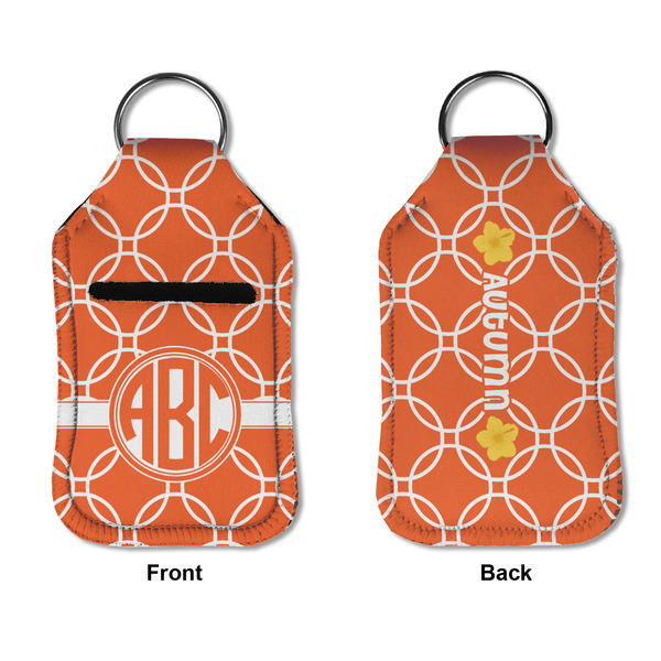 Linked Circles Sanitizer Holder Keychain - Small APPROVAL (Flat)