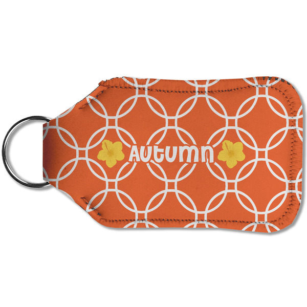 Linked Circles Sanitizer Holder Keychain - Small (Back)