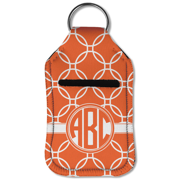 Linked Circles Sanitizer Holder Keychain - Small (Front Flat)