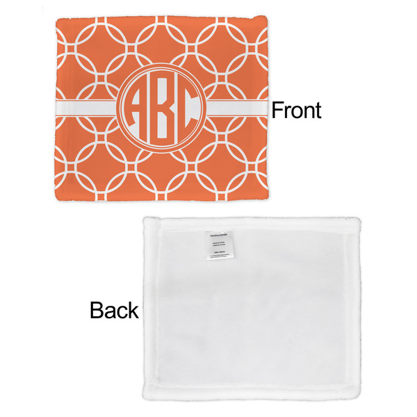 Linked Circles Security Blanket - Front & White Back View