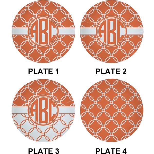 Linked Circles Set of Appetizer / Dessert Plates (Approval)