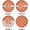 Linked Circles Set of Appetizer / Dessert Plates (Approval)