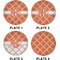 Linked Circles Set of Lunch / Dinner Plates (Approval)