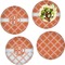 Linked Circles Set of Lunch / Dinner Plates