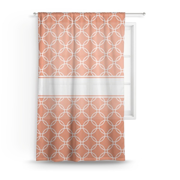 Custom Linked Circles Sheer Curtain - 50"x84"