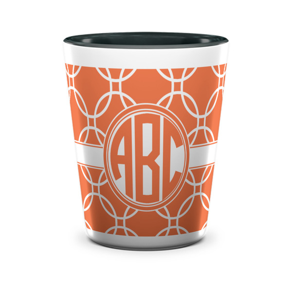 Linked Circles Shot Glass - Two Tone - FRONT