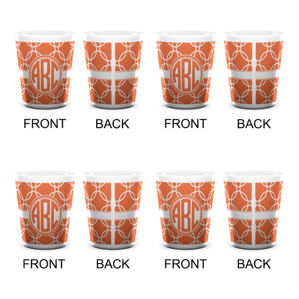 Linked Circles Shot Glass - White - Set of 4 - APPROVAL