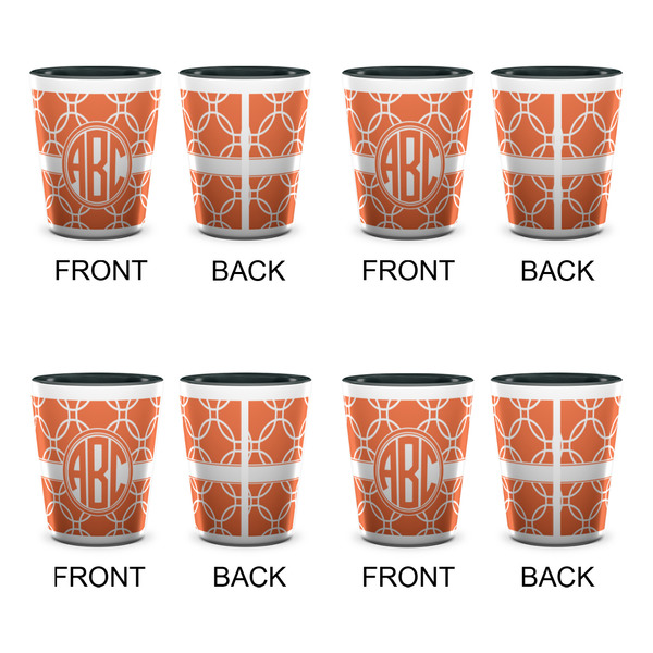 Linked Circles Shot Glassess - Two Tone - Set of 4 - APPROVAL