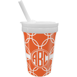 Linked Circles Sippy Cup with Straw (Personalized)