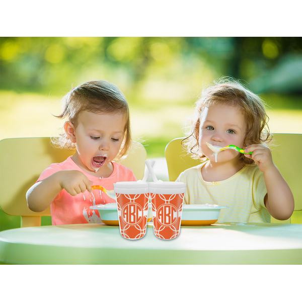 Linked Circles Sippy Cups w/Straw - LIFESTYLE