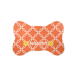 Linked Circles Bone Shaped Dog Food Mat (Small) (Personalized)