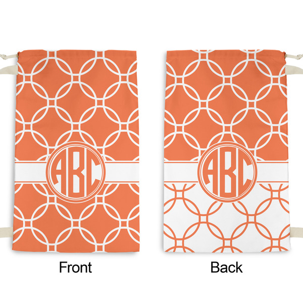 Linked Circles Small Laundry Bag - Front & Back View
