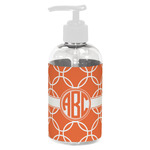 Linked Circles Plastic Soap / Lotion Dispenser (8 oz - Small - White) (Personalized)