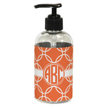 Linked Circles Plastic Soap / Lotion Dispenser (8 oz - Small - Black) (Personalized)