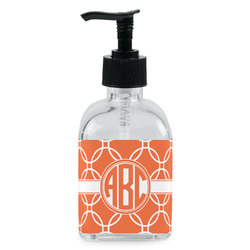 Linked Circles Glass Soap & Lotion Bottle - Single Bottle (Personalized)