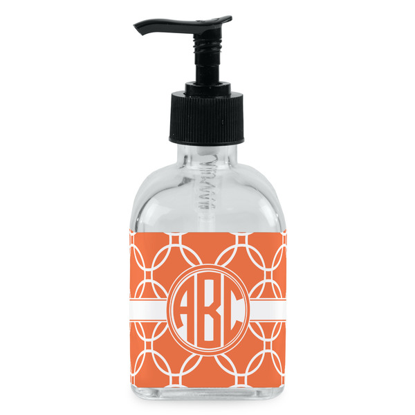Custom Linked Circles Glass Soap & Lotion Bottle - Single Bottle (Personalized)