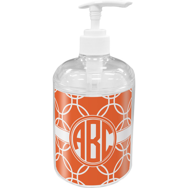Custom Linked Circles Acrylic Soap & Lotion Bottle (Personalized)