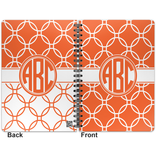 Linked Circles Spiral Journal 7 x 10 - Apvl