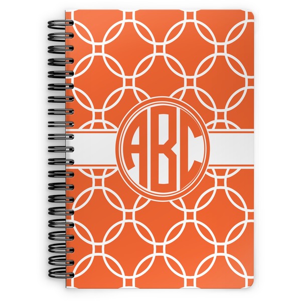Custom Linked Circles Spiral Notebook (Personalized)