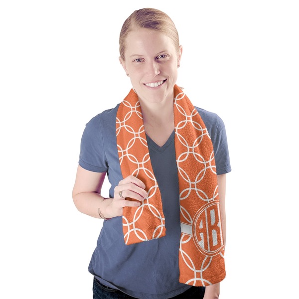 Linked Circles Sport Towel - Exercise use - Model