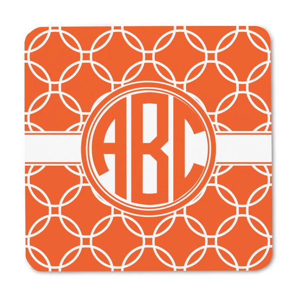 Linked Circles Square Fridge Magnet - FRONT