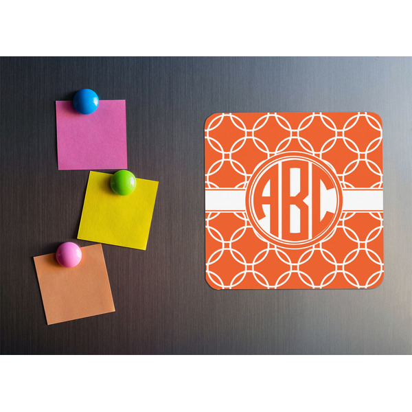 Linked Circles Square Fridge Magnet - LIFESTYLE