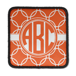 Linked Circles Iron On Square Patch w/ Monogram