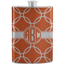 Linked Circles Stainless Steel Flask (Personalized)