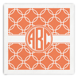 Linked Circles Paper Dinner Napkins (Personalized)