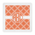 Linked Circles Standard Decorative Napkins (Personalized)