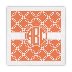 Linked Circles Decorative Paper Napkins (Personalized)