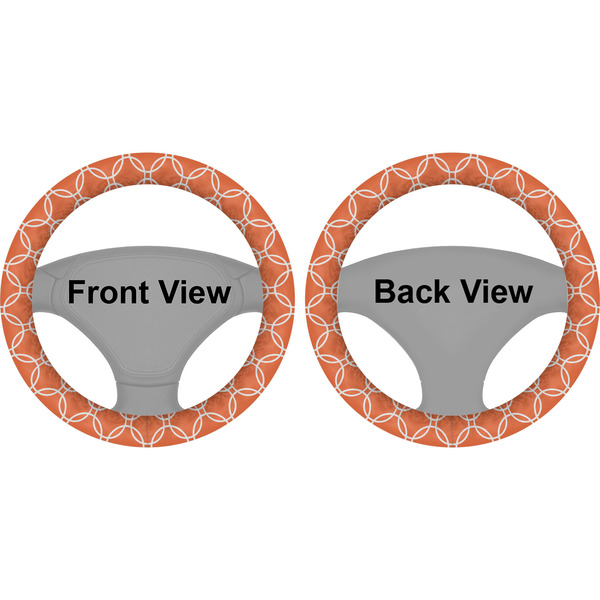 Linked Circles Steering Wheel Cover- Front and Back