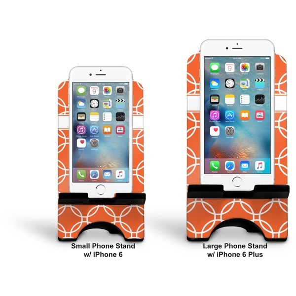 Linked Circles Stylized Phone Stand - Comparison