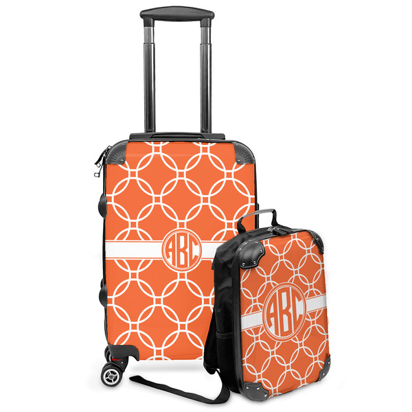 Custom Linked Circles Kids 2-Piece Luggage Set - Suitcase & Backpack (Personalized)