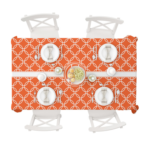 Linked Circles Tablecloths (58"x102") - TOP VIEW