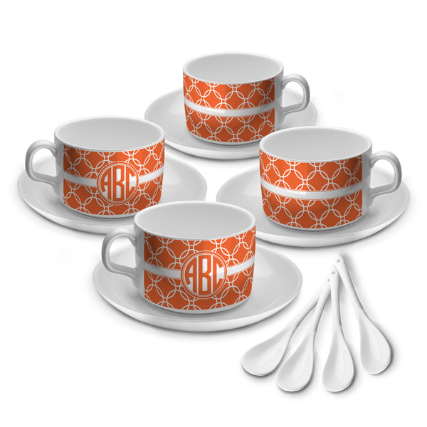 Linked Circles Tea Cup - Set of 4