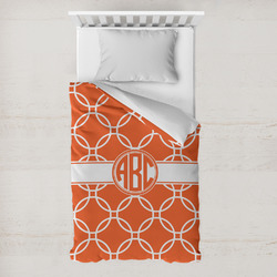 Linked Circles Toddler Duvet Cover w/ Monogram
