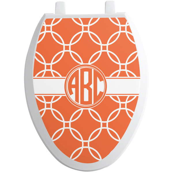 Linked Circles Toilet Seat Decal Elongated