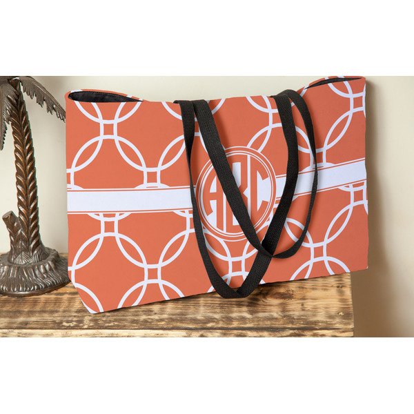 Linked Circles Tote w/Black Handles - Lifestyle View