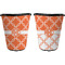 Linked Circles Trash Can Black - Front and Back - Apvl
